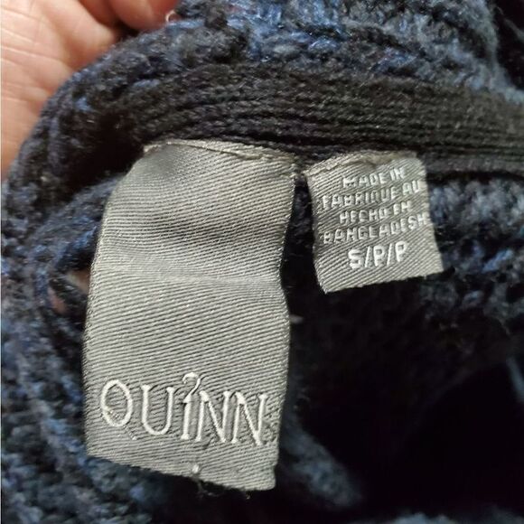 Quinn Dark Teal Knit Sweater Top Size Small - Picture 8 of 8